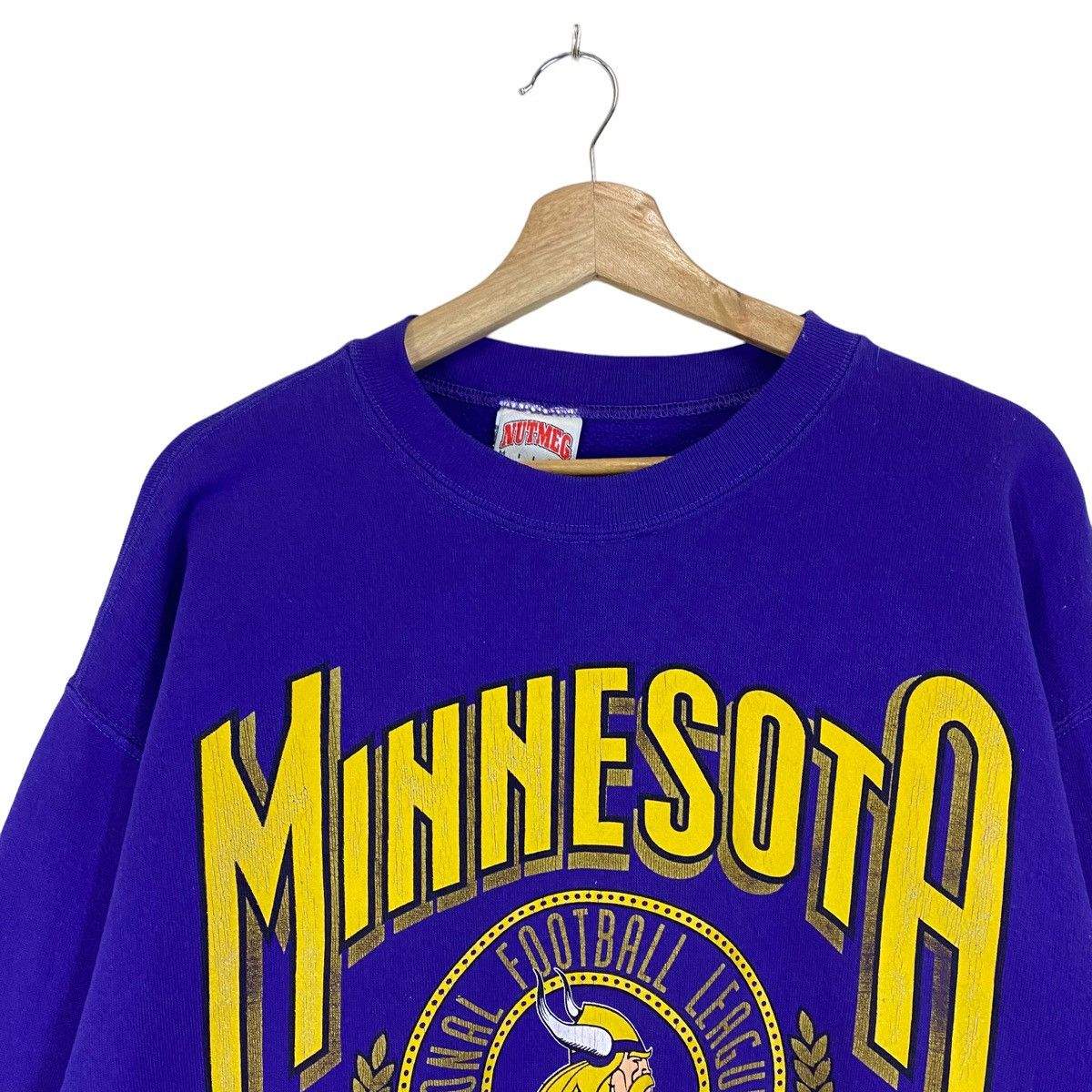 NFL × Vintage Vintage 90s Nfl Minnesota Vikings Crewneck Sweatshirt Size US M / EU 48-50 / 2 - 4 Thumbnail