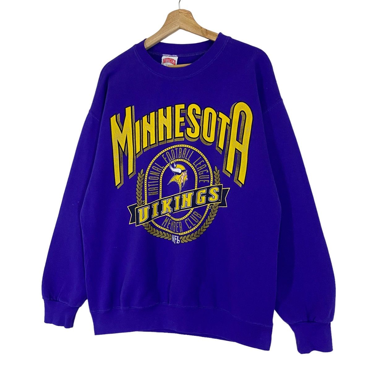 NFL × Vintage Vintage 90s Nfl Minnesota Vikings Crewneck Sweatshirt Size US M / EU 48-50 / 2 - 3 Thumbnail