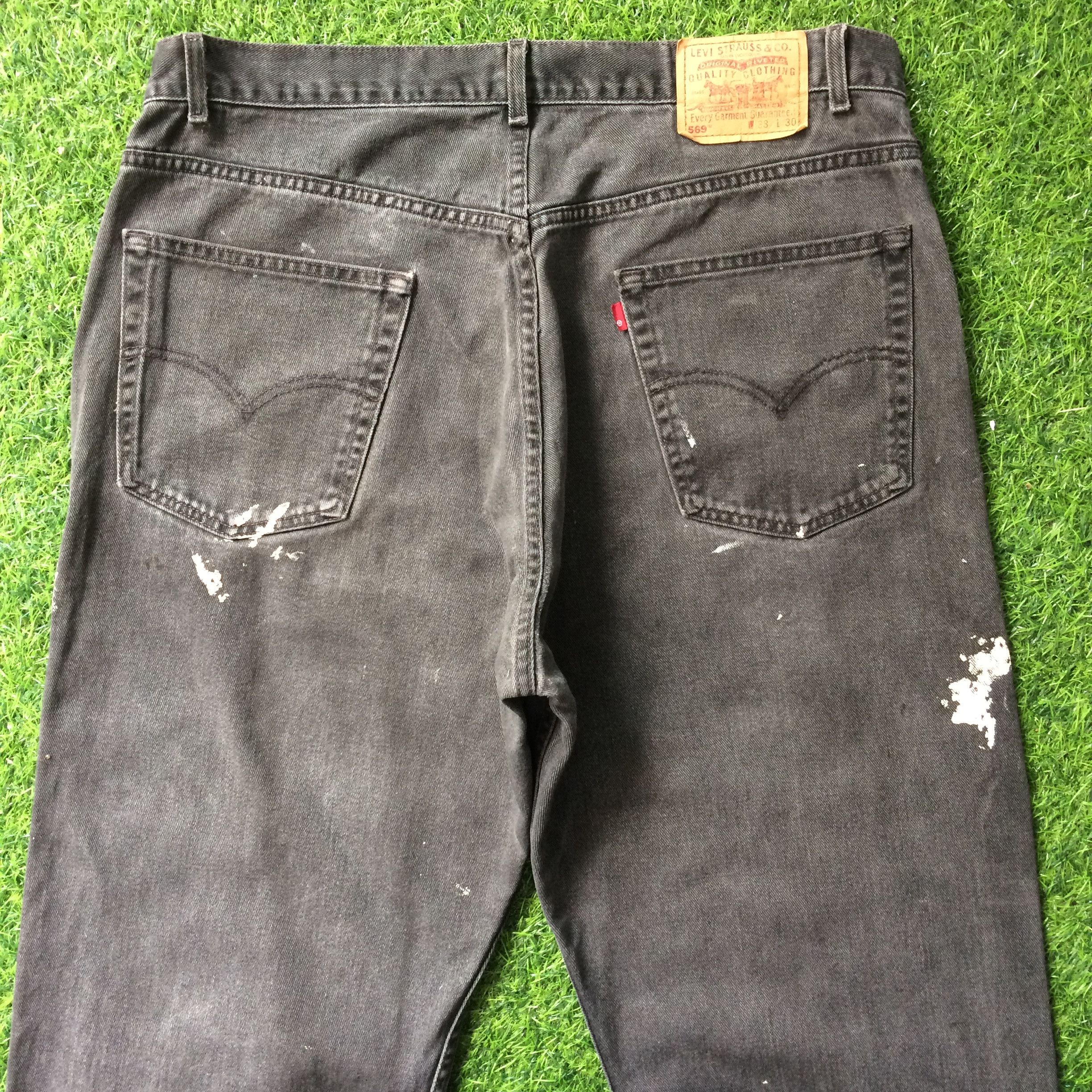 Levi's Distressed Levis 569 Paint Splatter Jeans #B-680 Size US 36 / EU 52 - 4 Thumbnail