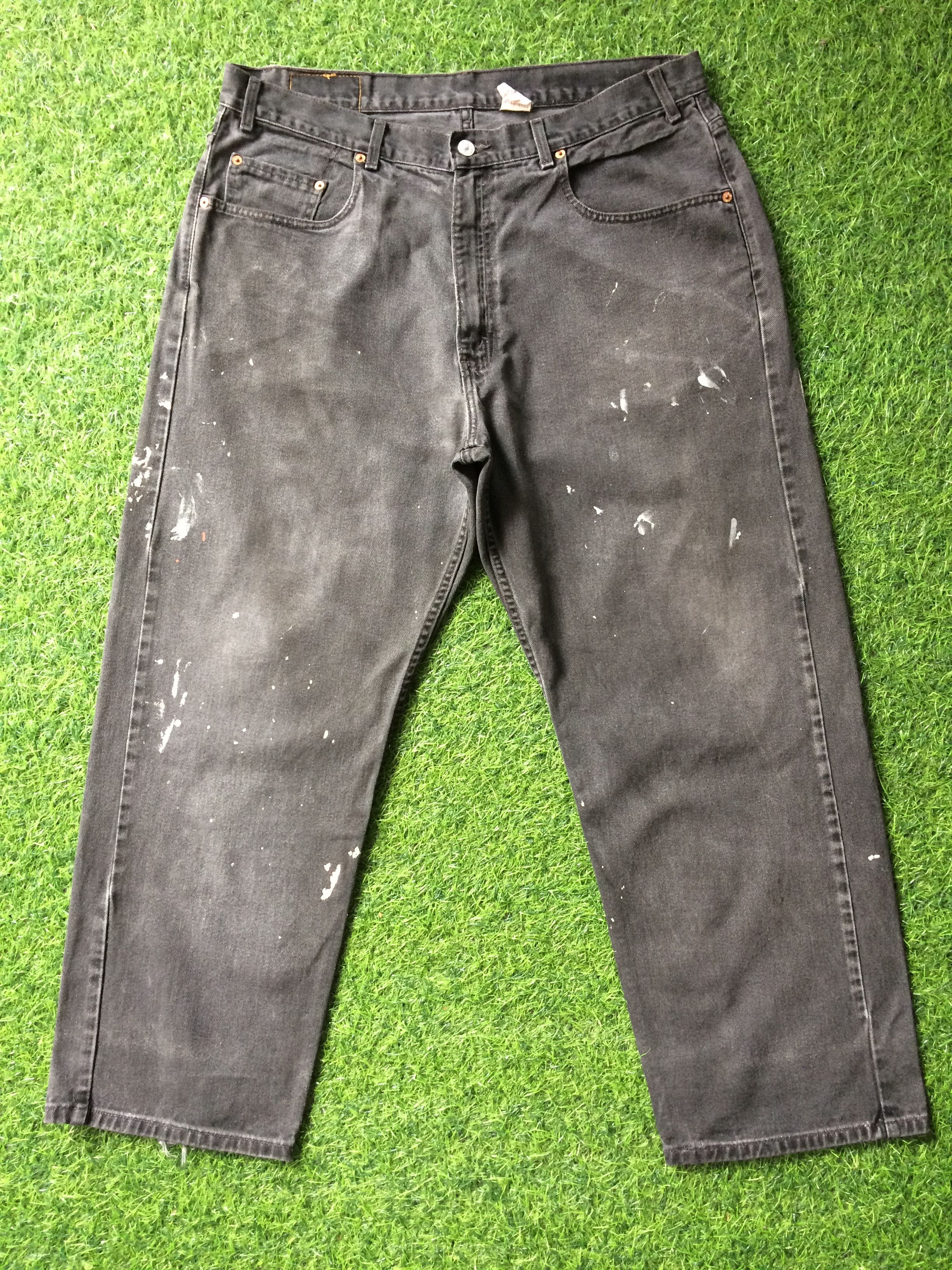 Levi's Distressed Levis 569 Paint Splatter Jeans #B-680 Size US 36 / EU 52 - 1 Thumbnail