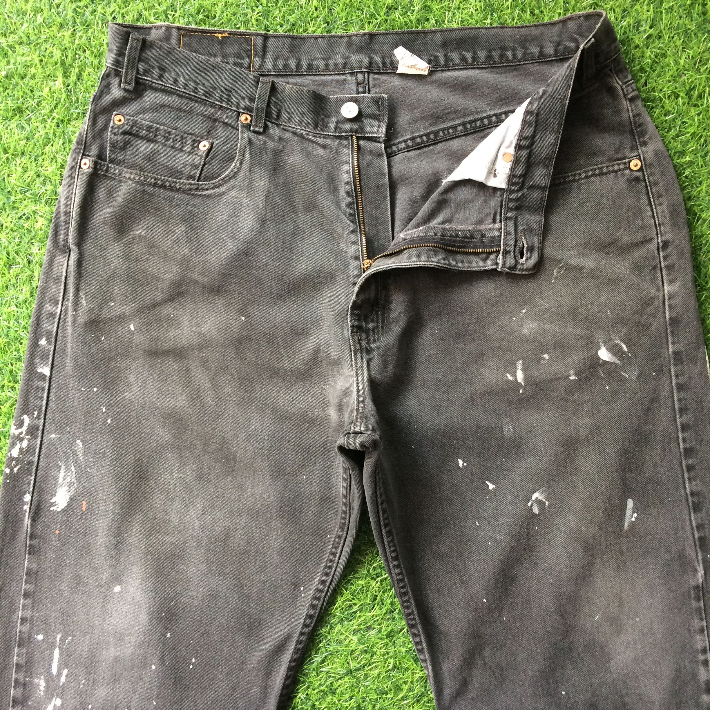 Levi's Distressed Levis 569 Paint Splatter Jeans #B-680 Size US 36 / EU 52 - 3 Thumbnail