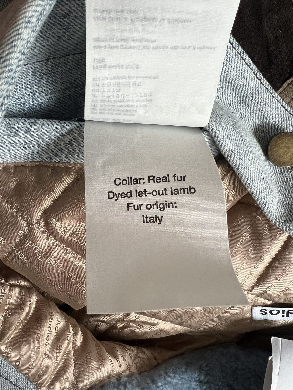 Acne Studios $3K NEW Brown Patchwork Goat Lamb Leather Shearling Jacket Size US M / EU 48-50 / 2 - 10 Thumbnail