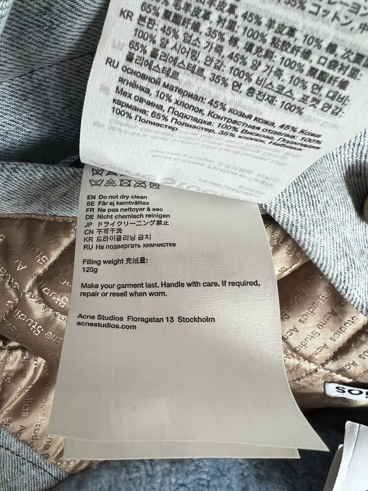Acne Studios $3K NEW Brown Patchwork Goat Lamb Leather Shearling Jacket Size US M / EU 48-50 / 2 - 9 Thumbnail