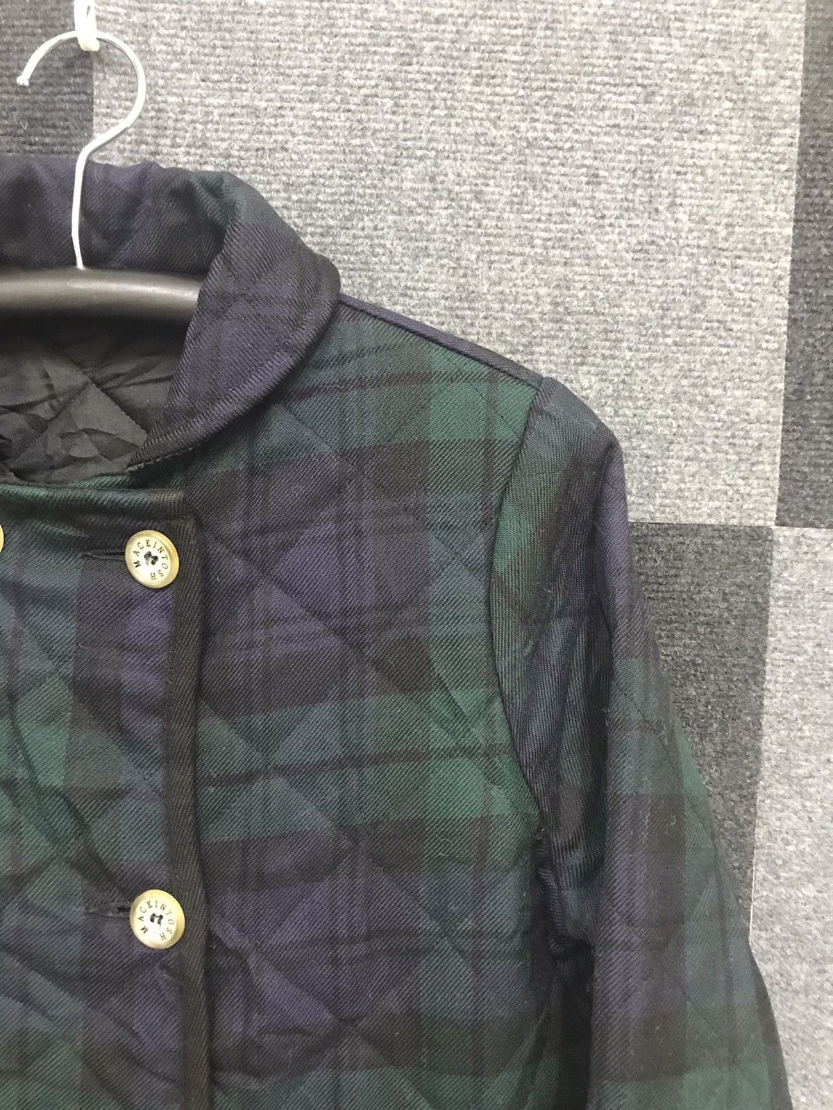 Designer × Mackintosh MACKINTOSH Double Breast Plaid Quilted Coat Size XXS / US 00 / IT 34 - 5 Thumbnail