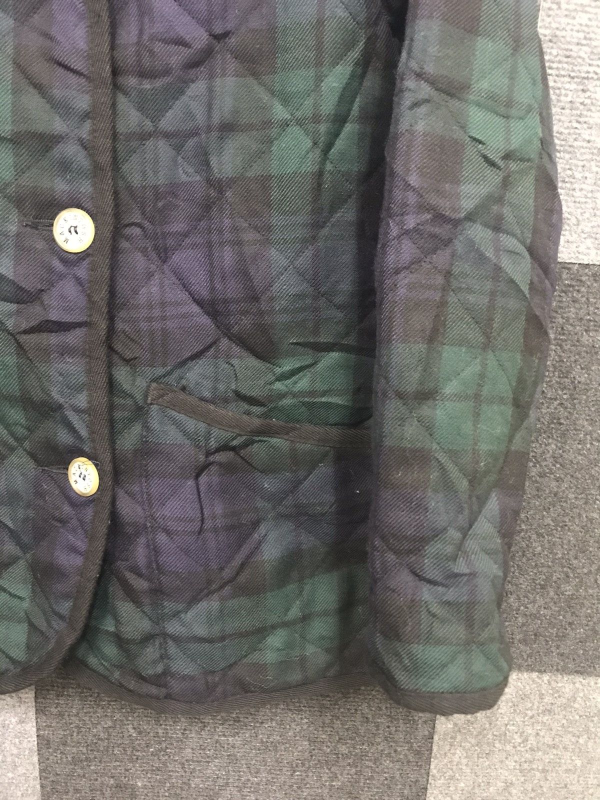 Designer × Mackintosh MACKINTOSH Double Breast Plaid Quilted Coat Size XXS / US 00 / IT 34 - 7 Thumbnail