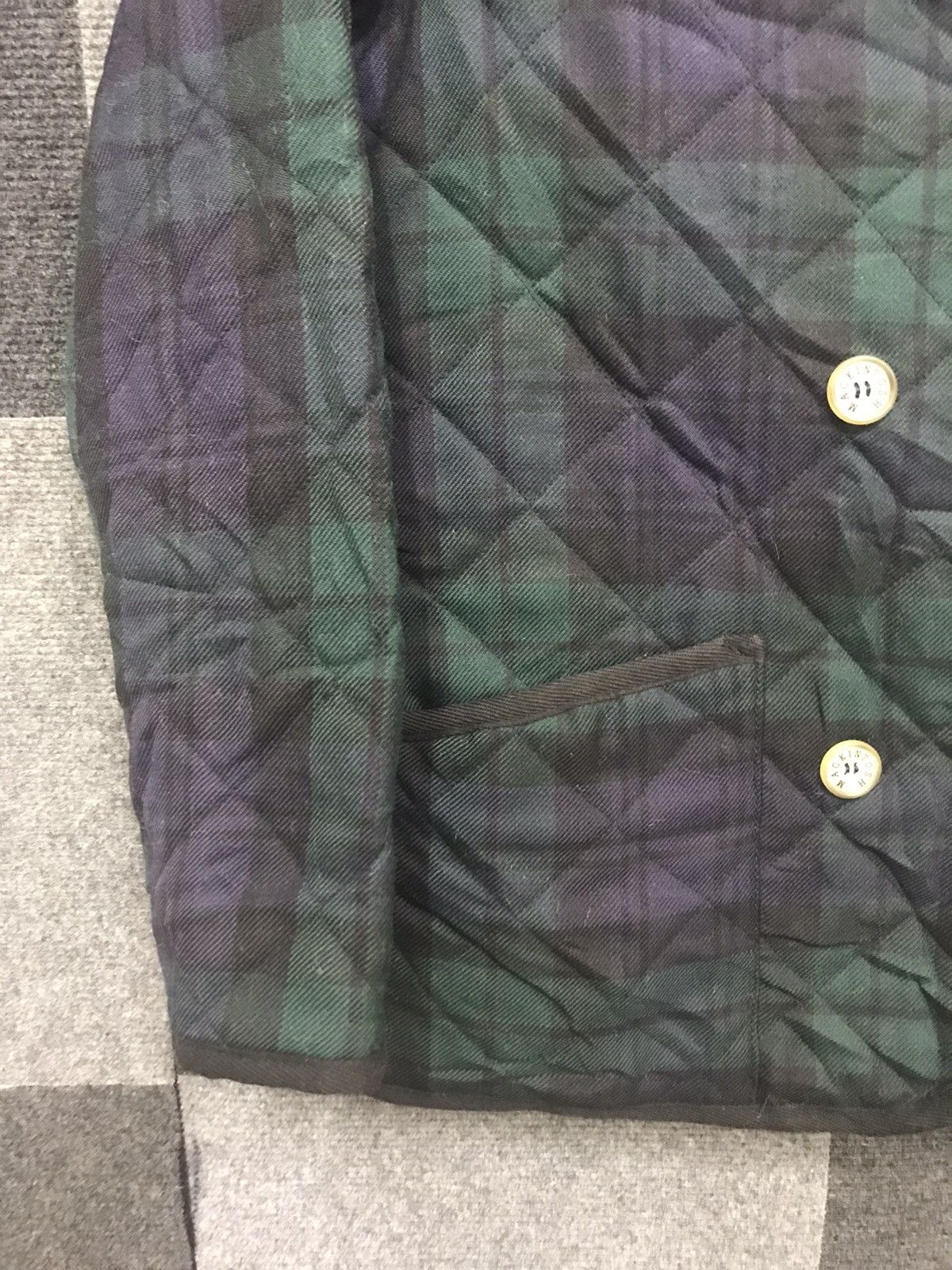 Designer × Mackintosh MACKINTOSH Double Breast Plaid Quilted Coat Size XXS / US 00 / IT 34 - 8 Thumbnail
