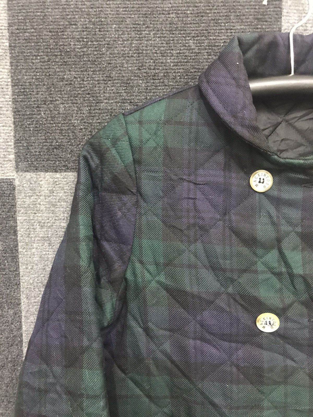 Designer × Mackintosh MACKINTOSH Double Breast Plaid Quilted Coat Size XXS / US 00 / IT 34 - 6 Thumbnail