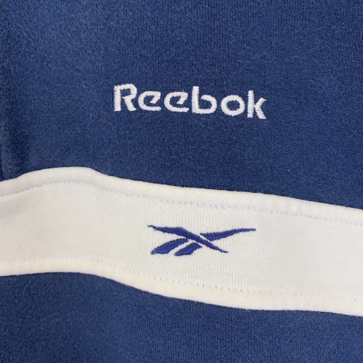 Reebok × Vintage Vintage 90’s Reebok Small Logo Halfzip Crewneck Sweatshirt Size US L / EU 52-54 / 3 - 5 Thumbnail