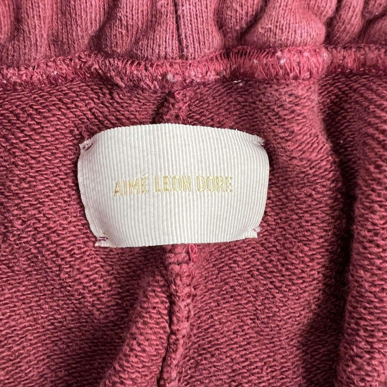 Aime Leon Dore Aime Leon Dore Burgundy Logo Sweatpants Size US 30 / EU 46 - 4 Thumbnail