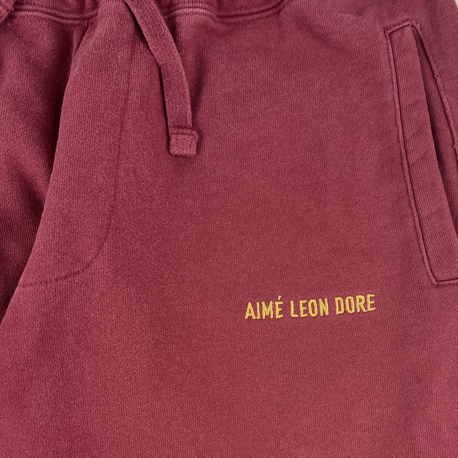 Aime Leon Dore Aime Leon Dore Burgundy Logo Sweatpants Size US 30 / EU 46 - 3 Thumbnail