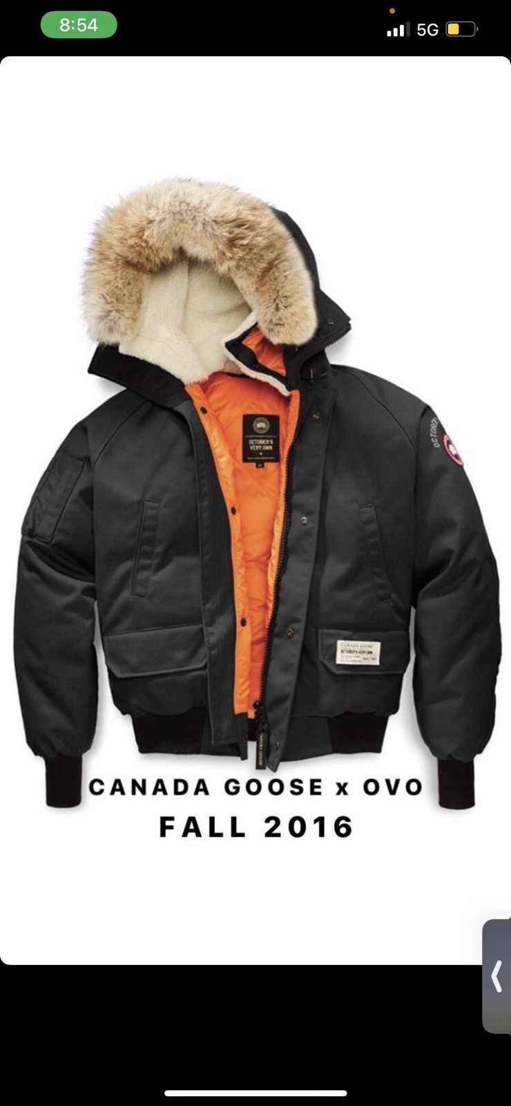 ovo canada goose stockx