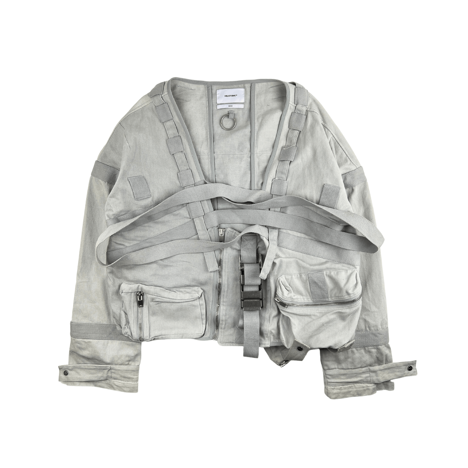 Designer Heliot Emil SS18 Grey Kamikaze Bomber Jacket | Grailed