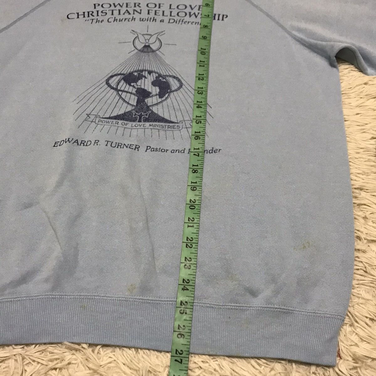Hanes Vintage 90s Edward R. Turner sweatshirt. Size US L / EU 52-54 / 3 - 8 Thumbnail