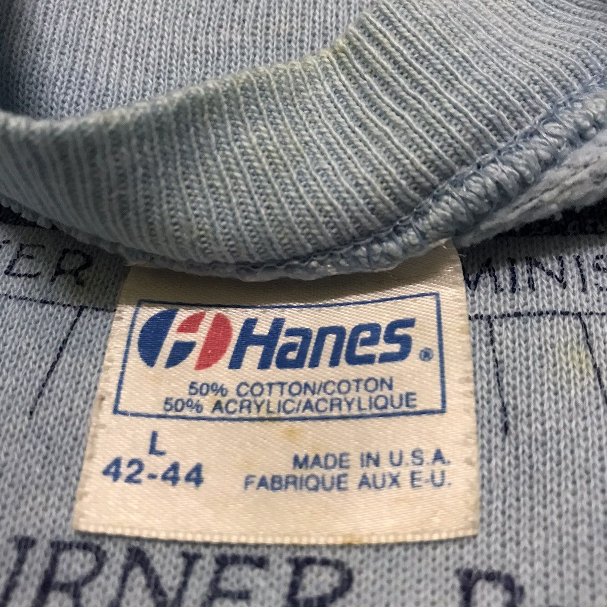 Hanes Vintage 90s Edward R. Turner sweatshirt. Size US L / EU 52-54 / 3 - 4 Thumbnail