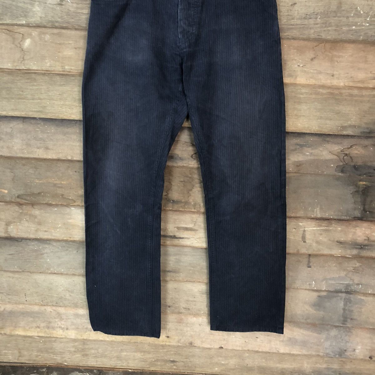 Black Label Burberry Dark blue stripe casual Pants #6940 Size US 28 / EU 44 - 3 Thumbnail