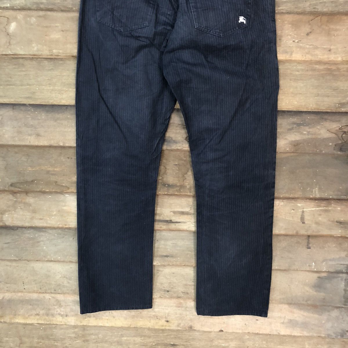 Black Label Burberry Dark blue stripe casual Pants #6940 Size US 28 / EU 44 - 8 Thumbnail