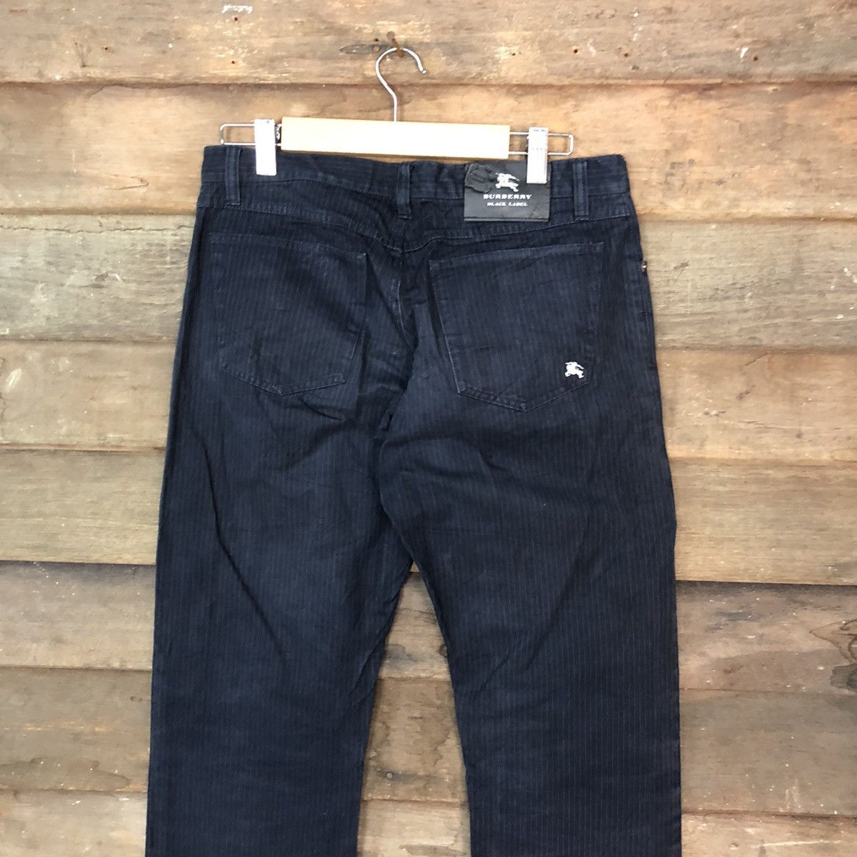 Black Label Burberry Dark blue stripe casual Pants #6940 Size US 28 / EU 44 - 7 Thumbnail