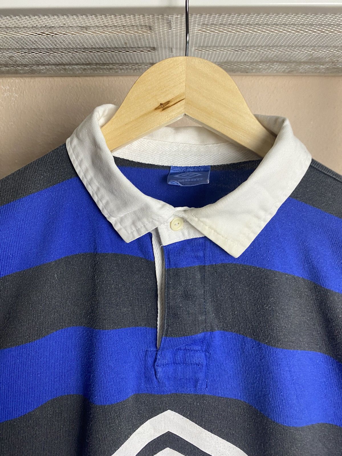 Umbro Vintage Umbro Stripe Rugby Polos SLIGHTLY FADED❗️ Size US M / EU 48-50 / 2 - 4 Thumbnail
