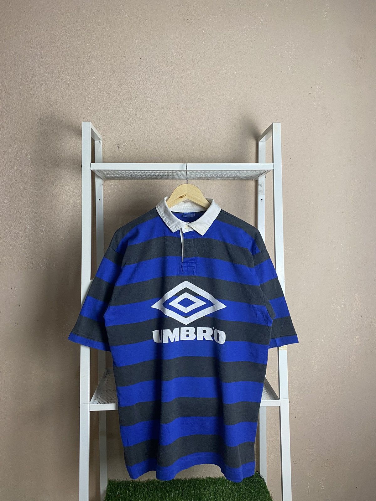 Umbro Vintage Umbro Stripe Rugby Polos SLIGHTLY FADED❗️ Size US M / EU 48-50 / 2 - 1 Thumbnail