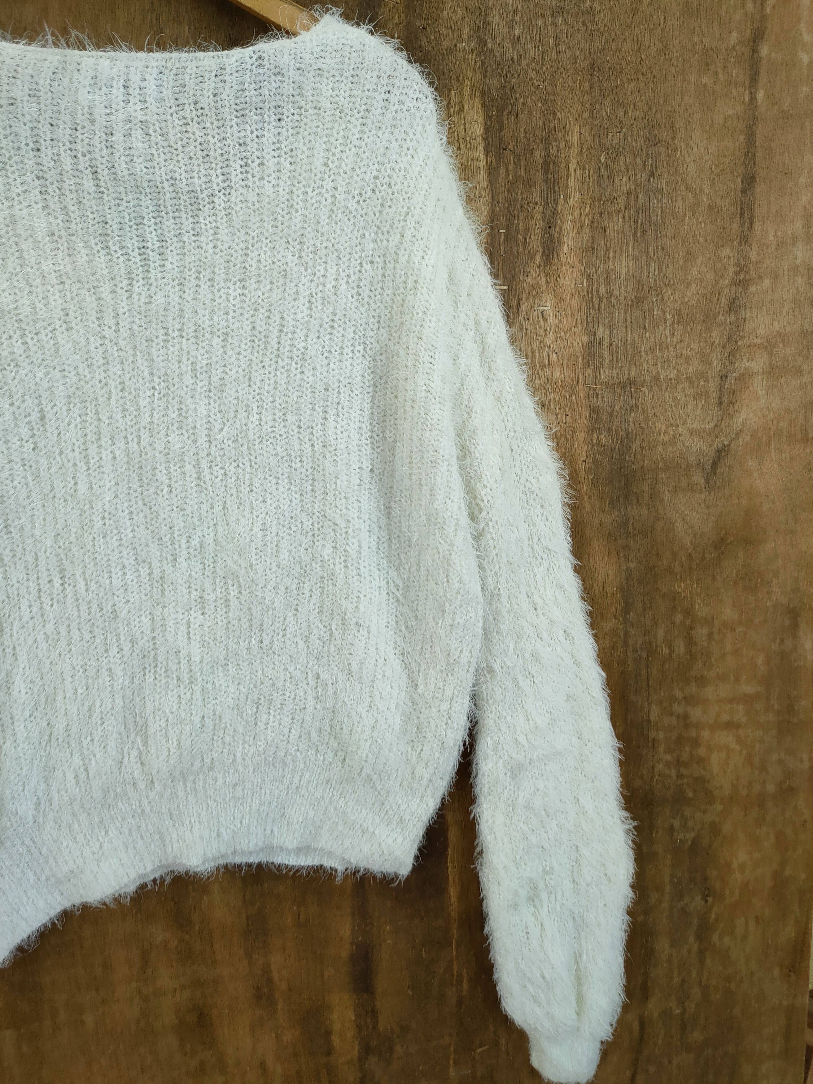 Japanese Brand D Emsexcity mohair shag shaggy fur soft knitwear #46-1000 Size US M / EU 48-50 / 2 - 11 Thumbnail