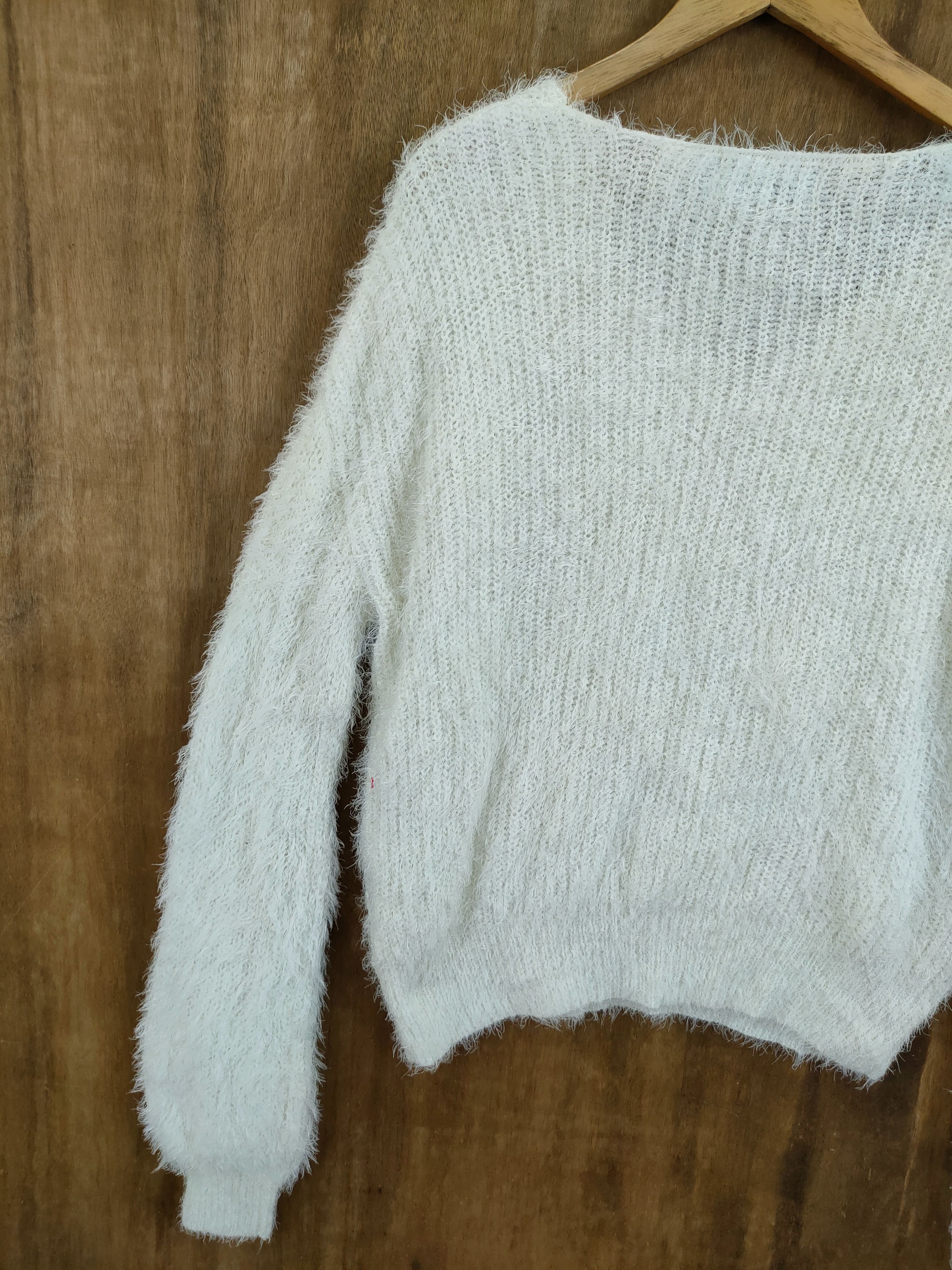 Japanese Brand D Emsexcity mohair shag shaggy fur soft knitwear #46-1000 Size US M / EU 48-50 / 2 - 10 Thumbnail