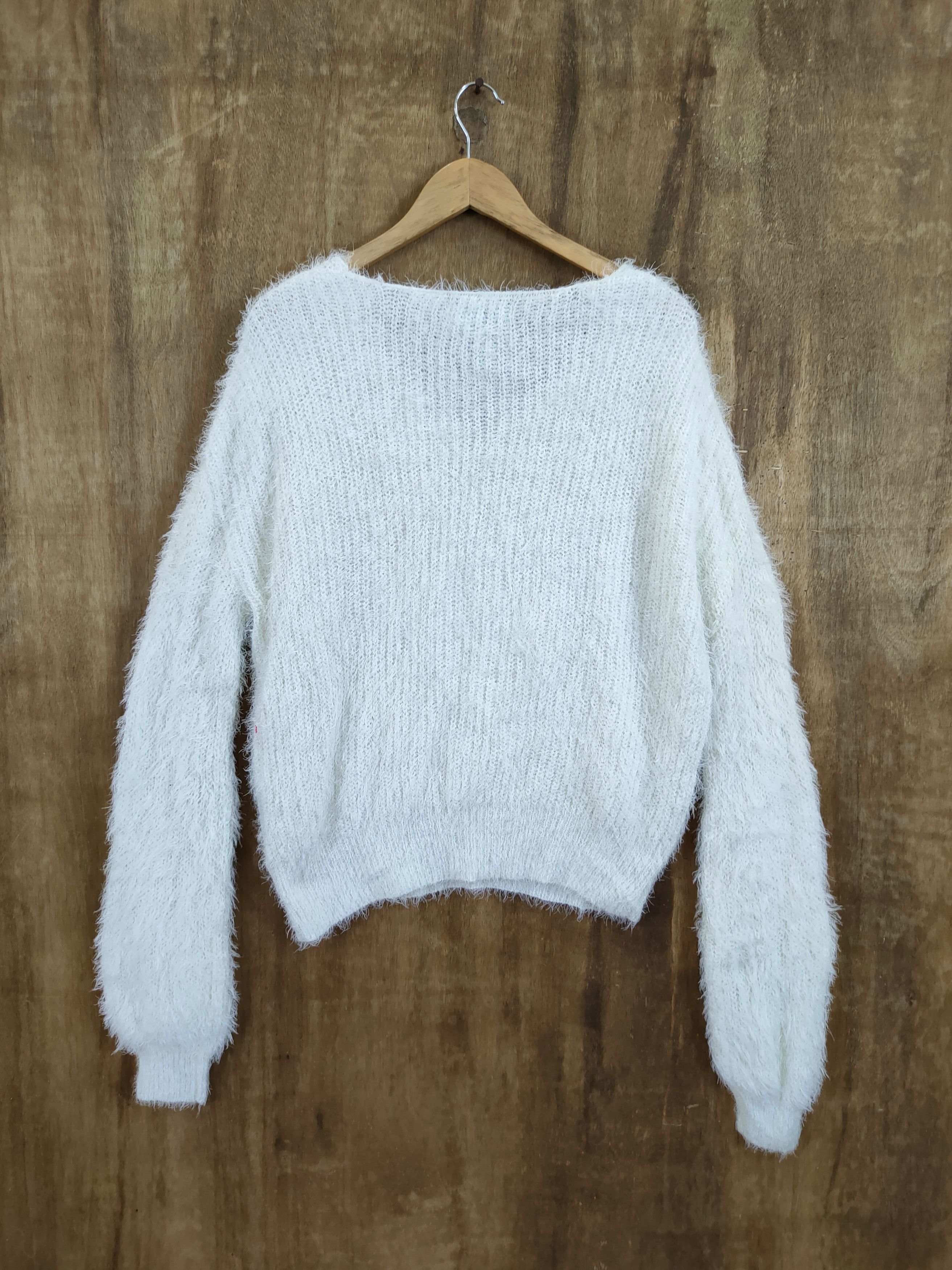 Japanese Brand D Emsexcity mohair shag shaggy fur soft knitwear #46-1000 Size US M / EU 48-50 / 2 - 9 Thumbnail