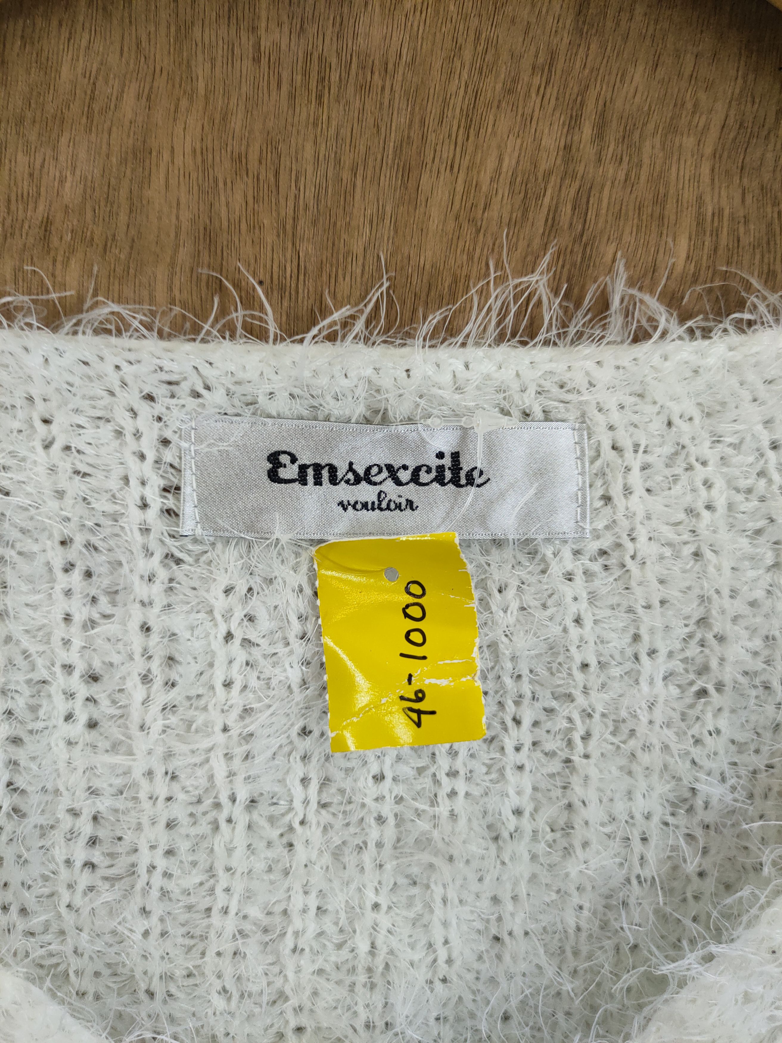 Japanese Brand D Emsexcity mohair shag shaggy fur soft knitwear #46-1000 Size US M / EU 48-50 / 2 - 4 Thumbnail