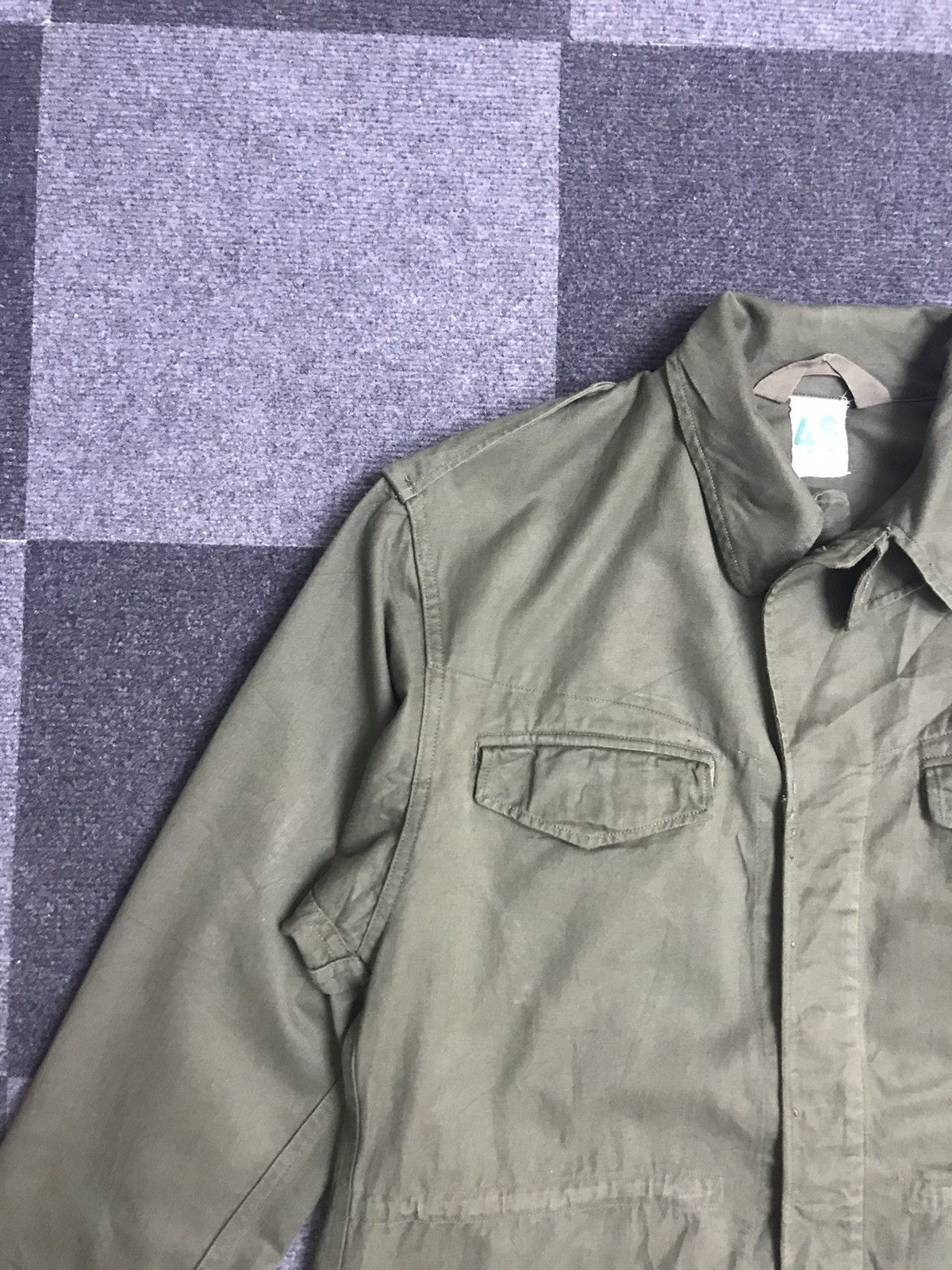 Vintage Vintage 70s Real Issue French HBT Fabric Military Jacket Size US M / EU 48-50 / 2 - 5 Thumbnail