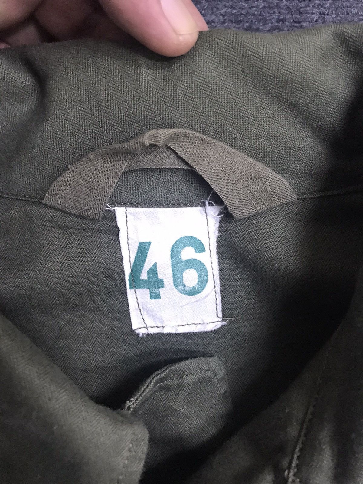 Vintage Vintage 70s Real Issue French HBT Fabric Military Jacket Size US M / EU 48-50 / 2 - 2 Thumbnail