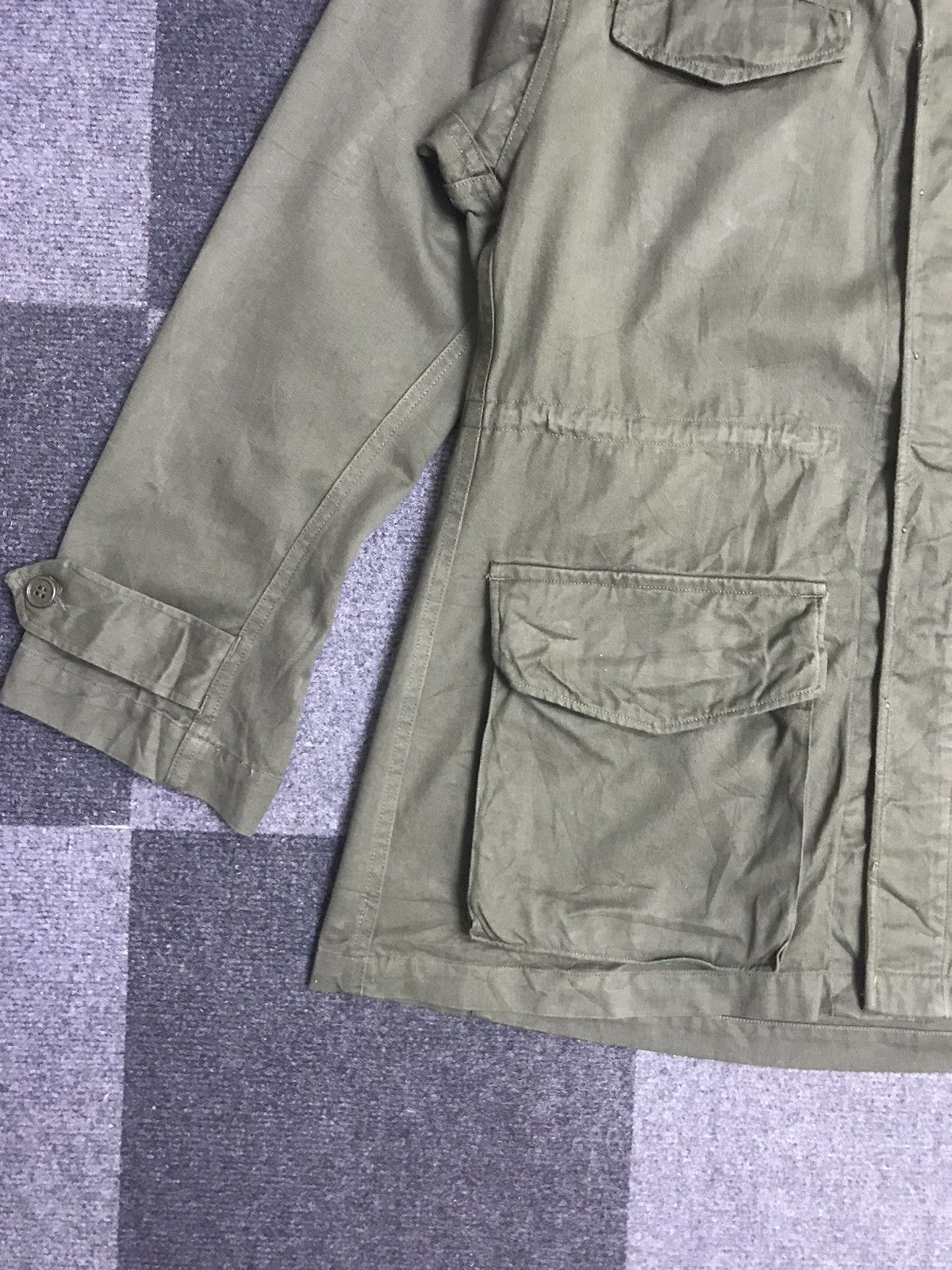 Vintage Vintage 70s Real Issue French HBT Fabric Military Jacket Size US M / EU 48-50 / 2 - 7 Thumbnail