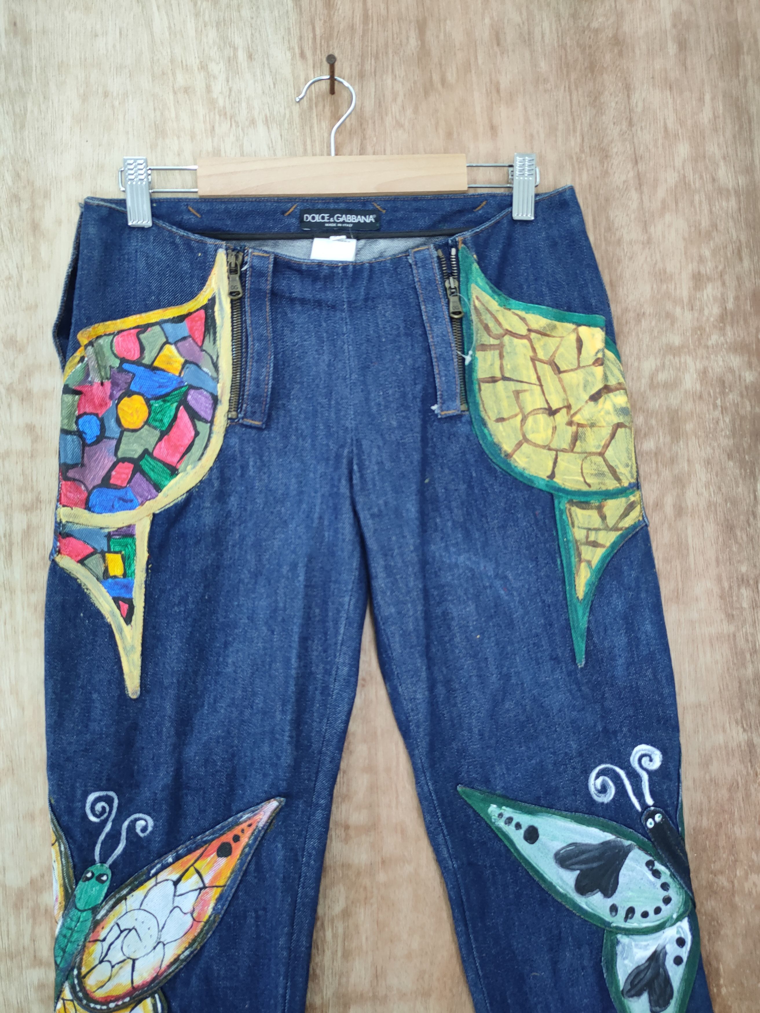 Dolce & Gabbana DL Dolce & Gabbana denim reworked reconstruct custom #1008T Size 27" / US 4 / IT 40 - 3 Thumbnail