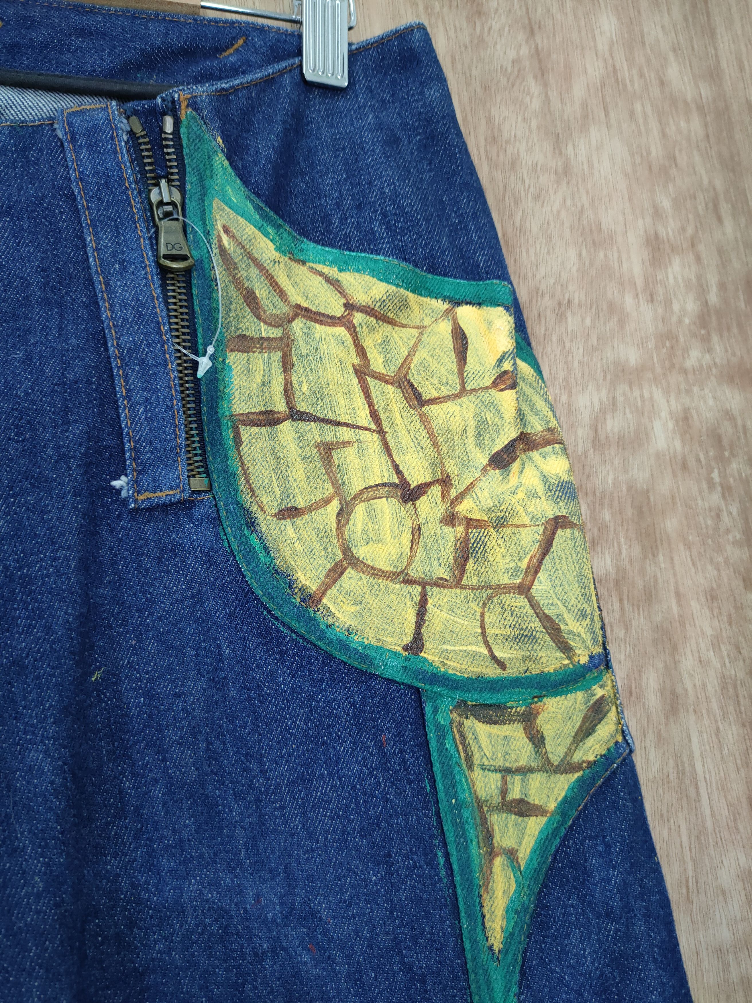 Dolce & Gabbana DL Dolce & Gabbana denim reworked reconstruct custom #1008T Size 27" / US 4 / IT 40 - 5 Thumbnail