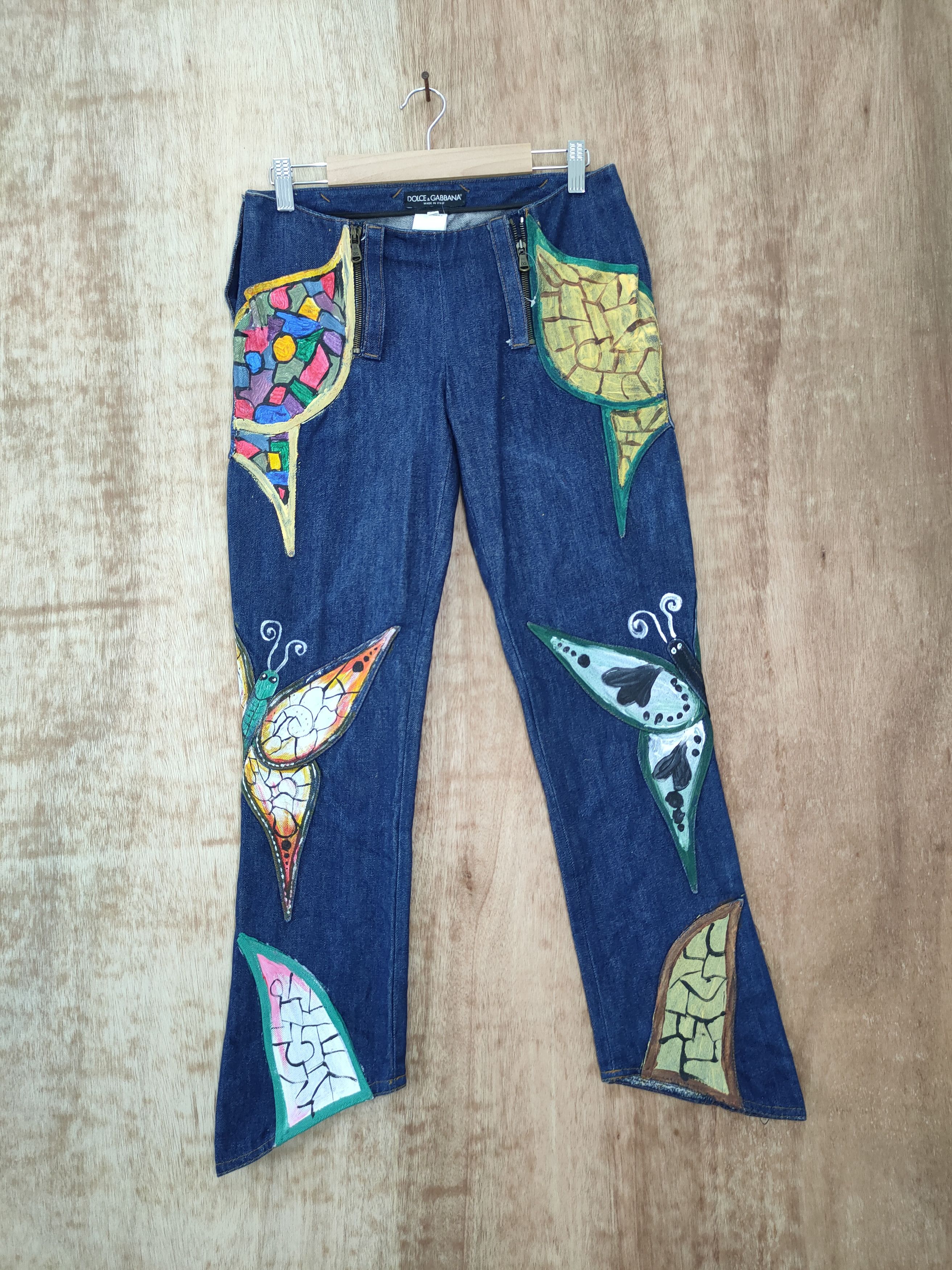 Dolce & Gabbana DL Dolce & Gabbana denim reworked reconstruct custom #1008T Size 27" / US 4 / IT 40 - 1 Thumbnail