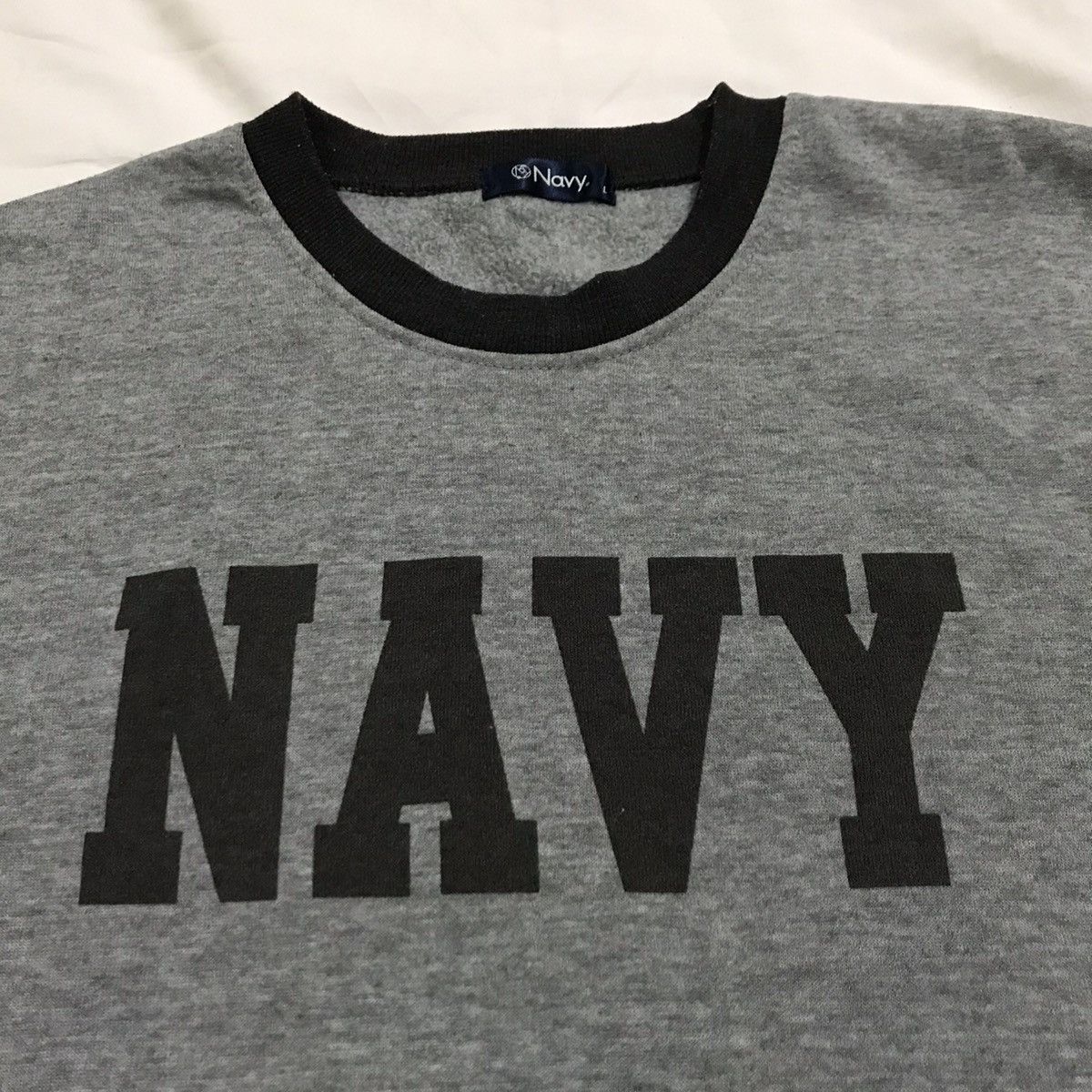 Japanese Brand Navy big logo sweatshirt Size US M / EU 48-50 / 2 - 5 Thumbnail