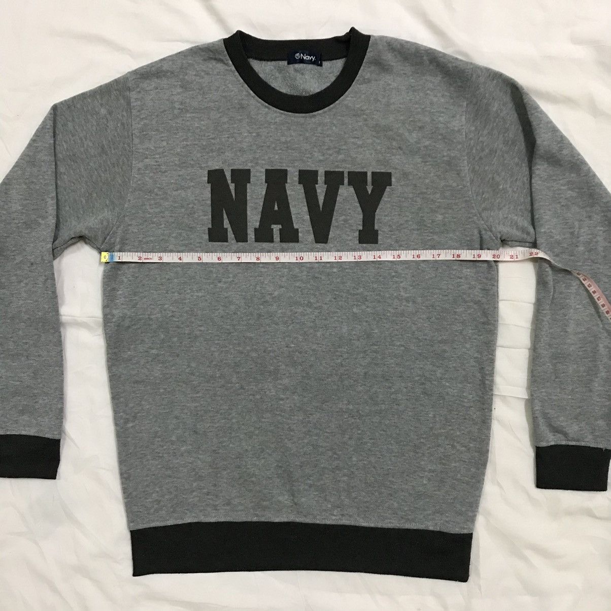 Japanese Brand Navy big logo sweatshirt Size US M / EU 48-50 / 2 - 6 Thumbnail