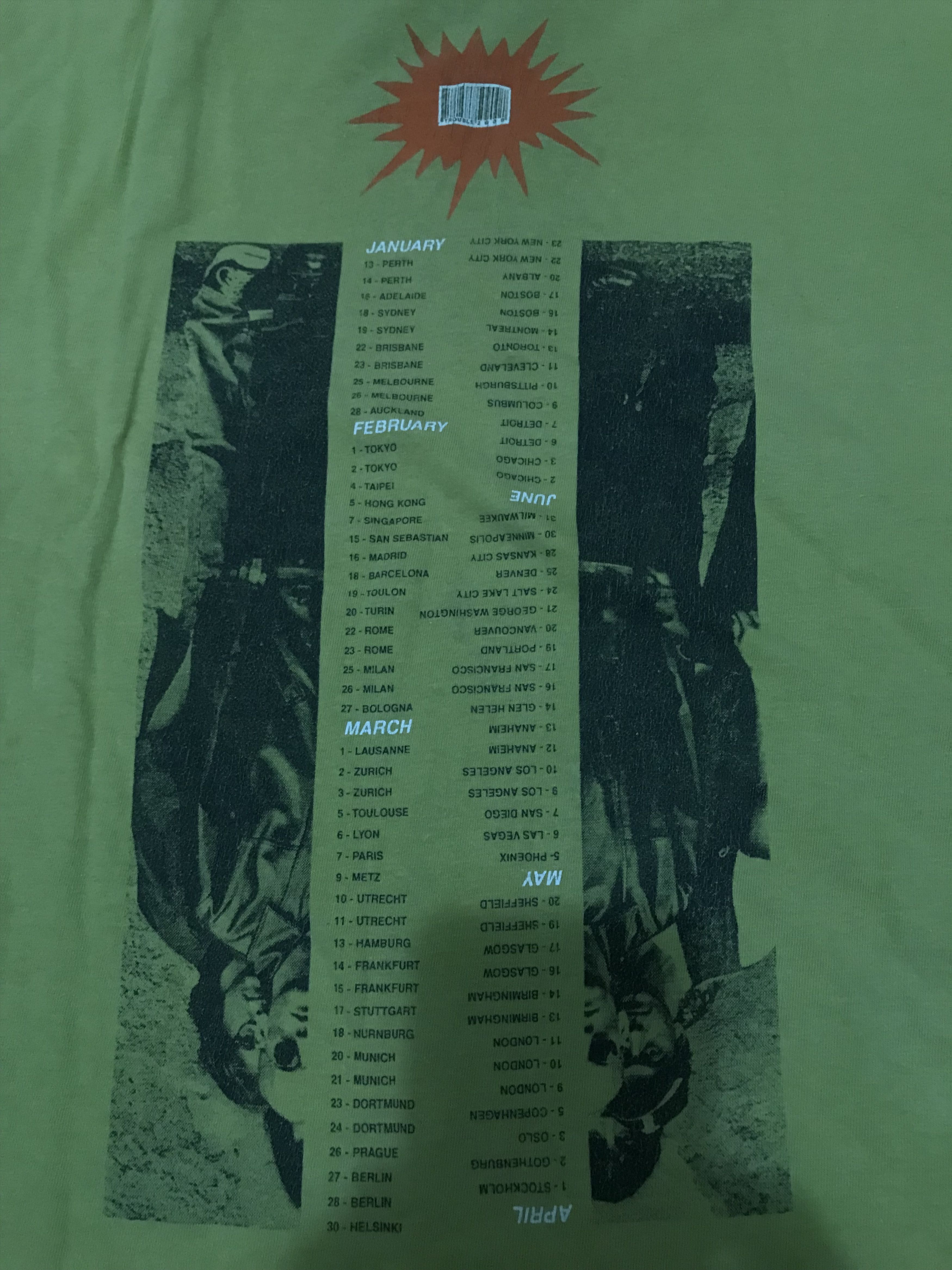 R.E.M. Vintage 1995 REM Automatic Tour Tshirt Size US XL / EU 56 / 4 - 8 Thumbnail