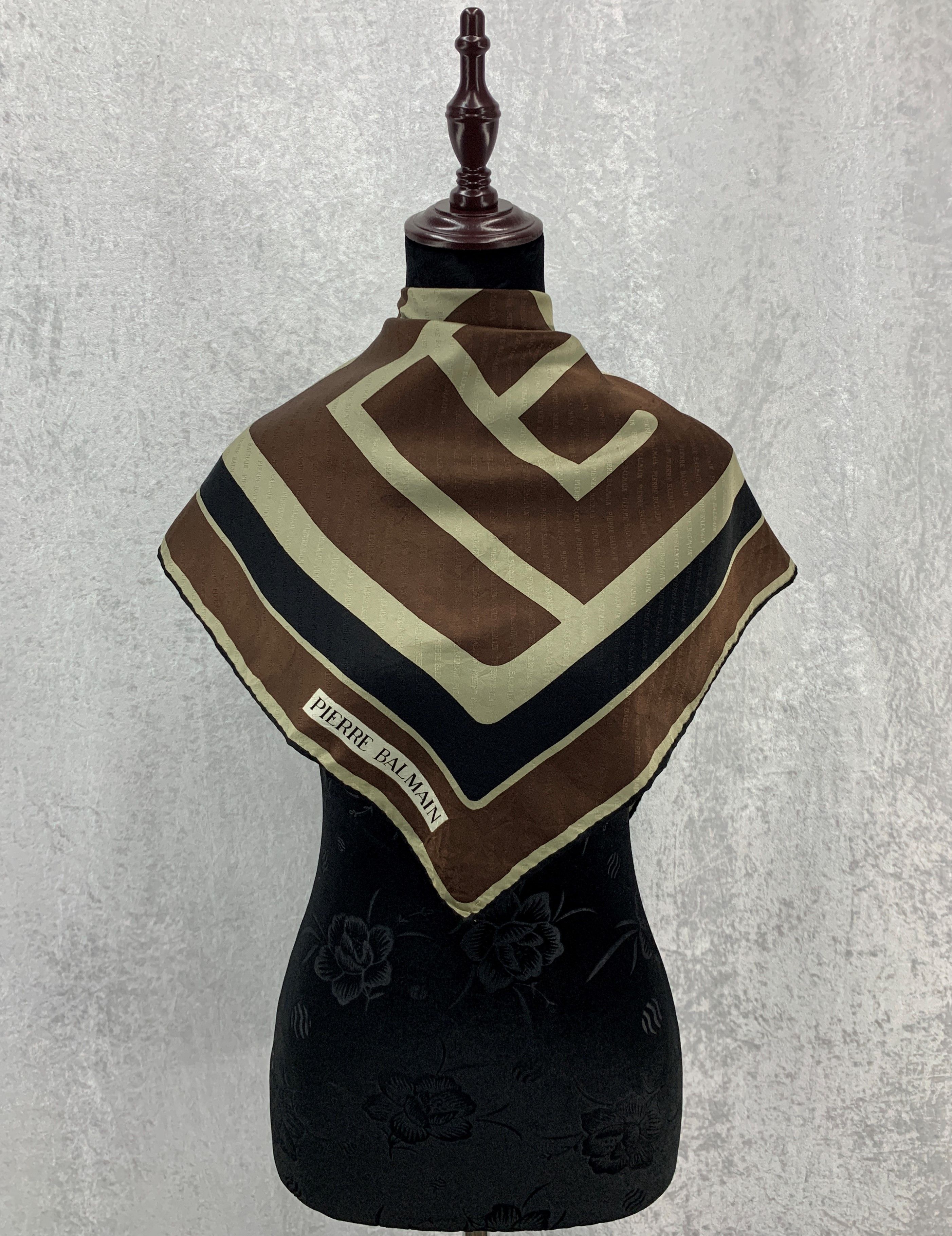 Vintage Pierre Balmain Silk Scarf/Square Scarf -SCA145
