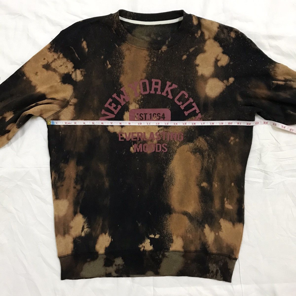 GU Newyork city custom made bleach sweatshirt Size US L / EU 52-54 / 3 - 9 Thumbnail