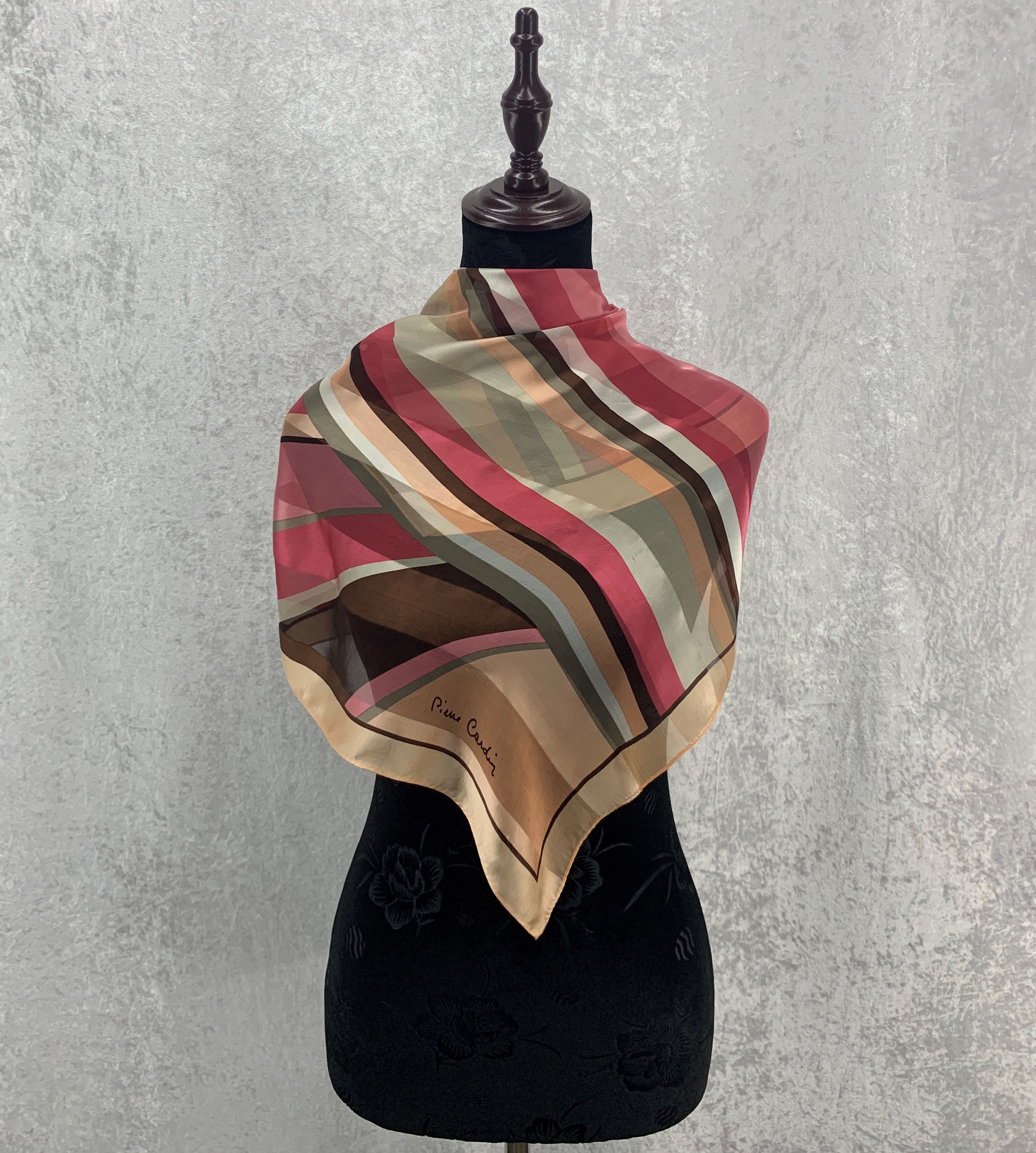 Vintage Pierre Cardin Silk Scarf/Square Scarf -SCA169