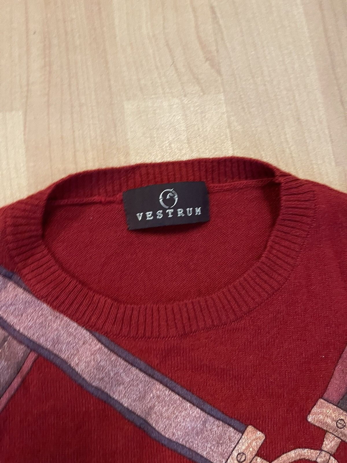 Japanese Brand × Vintage Vestrum vintage printed wool sweater Size US L / EU 52-54 / 3 - 3 Thumbnail