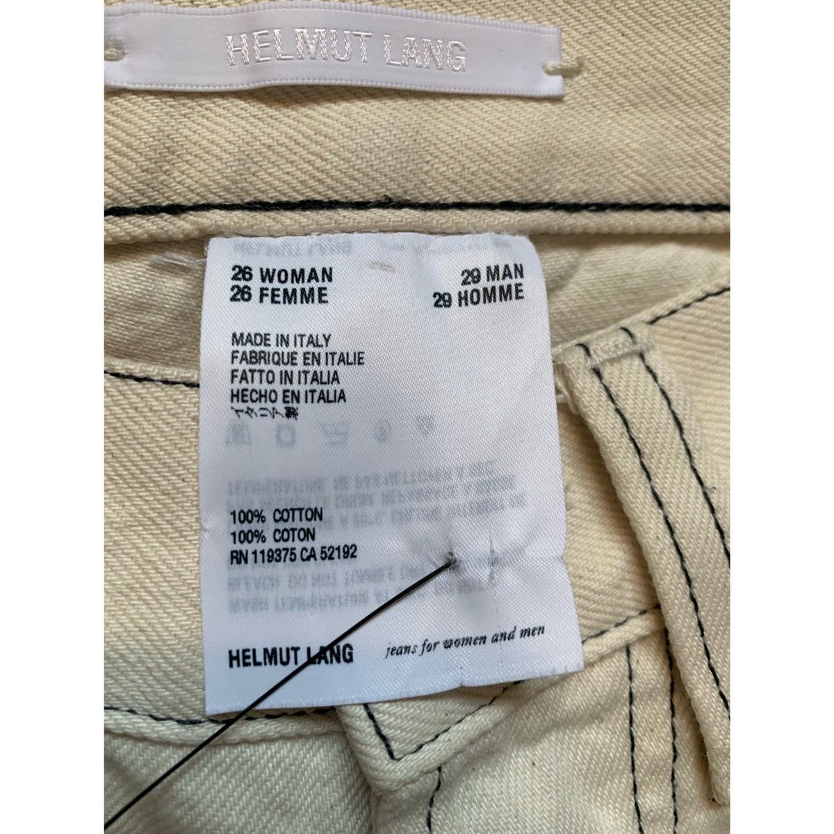 Helmut Lang HELMUT LANG MASC LO DRAINPIPE JEANS Size US 29 - 13 Thumbnail