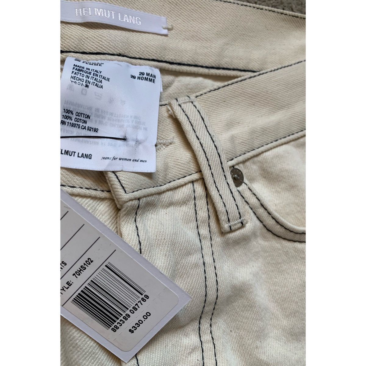 Helmut Lang HELMUT LANG MASC LO DRAINPIPE JEANS Size US 29 - 12 Thumbnail