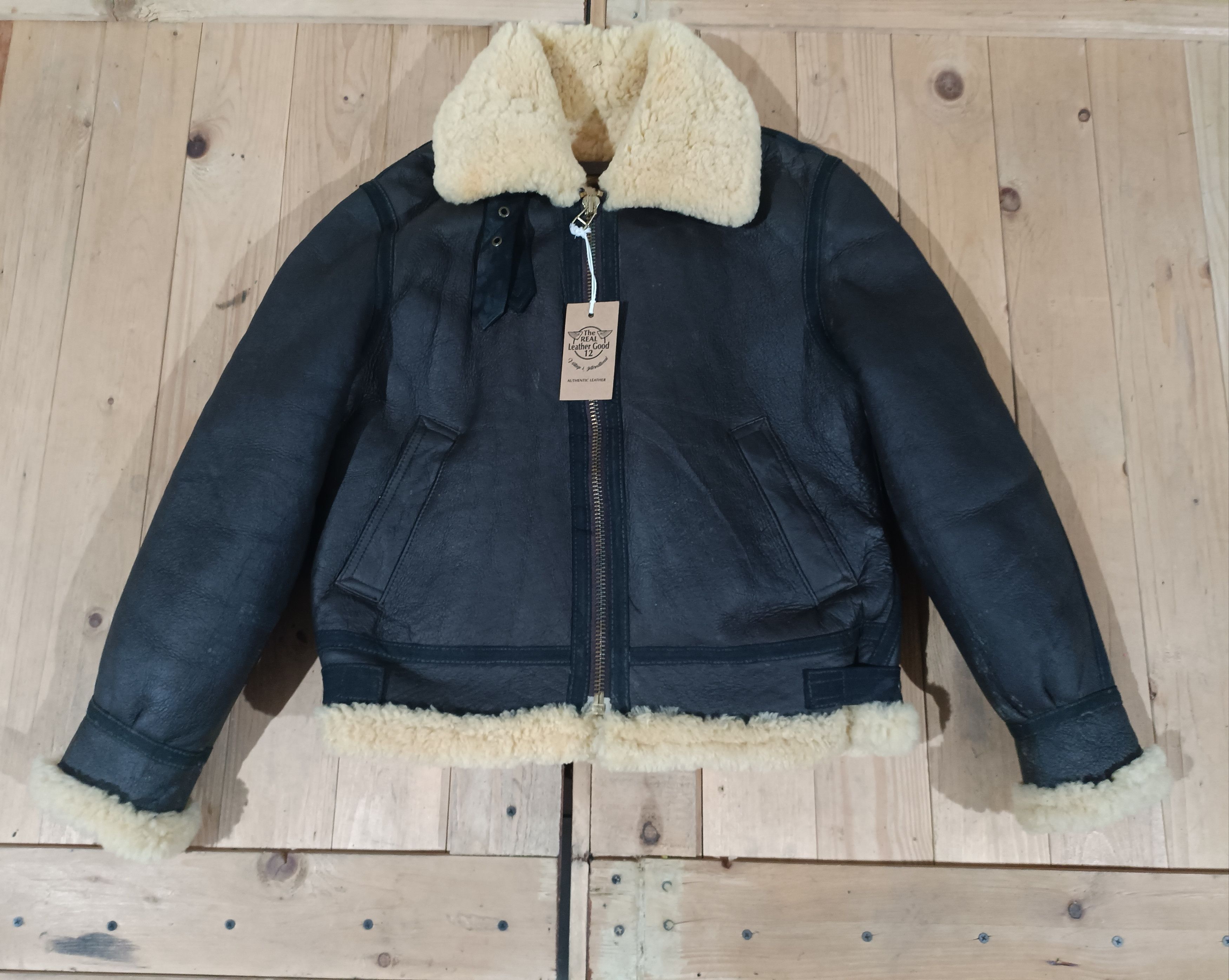 Other MORGAN PRODUCTIONS CRANE HILL LEATHER TYPE B3 FLIGHT JACKET Size US S / EU 44-46 / 1 - 1 Thumbnail