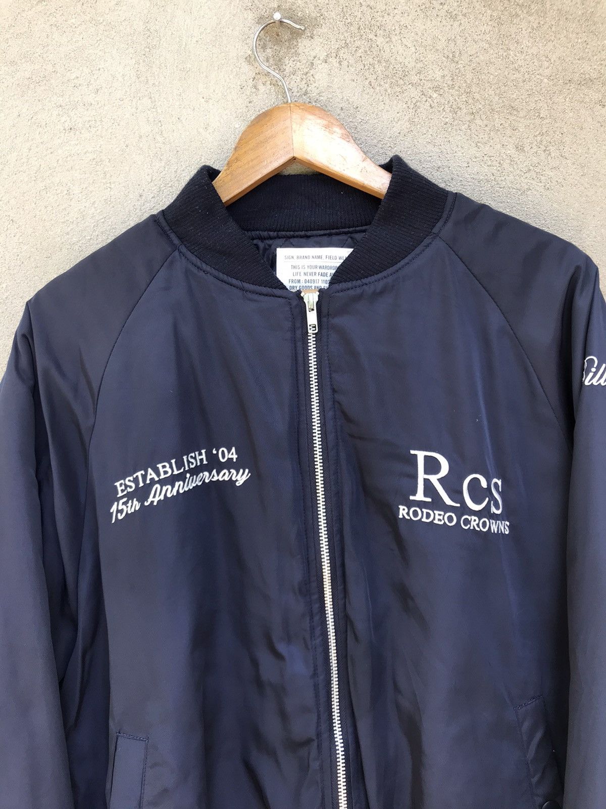 Designer × Vintage × Welcome Skateboards VINTAGE Y2K RODEO CROWNS SKATE SPELLOUT BOMBERS JACKET Size US L / EU 52-54 / 3 - 8 Thumbnail