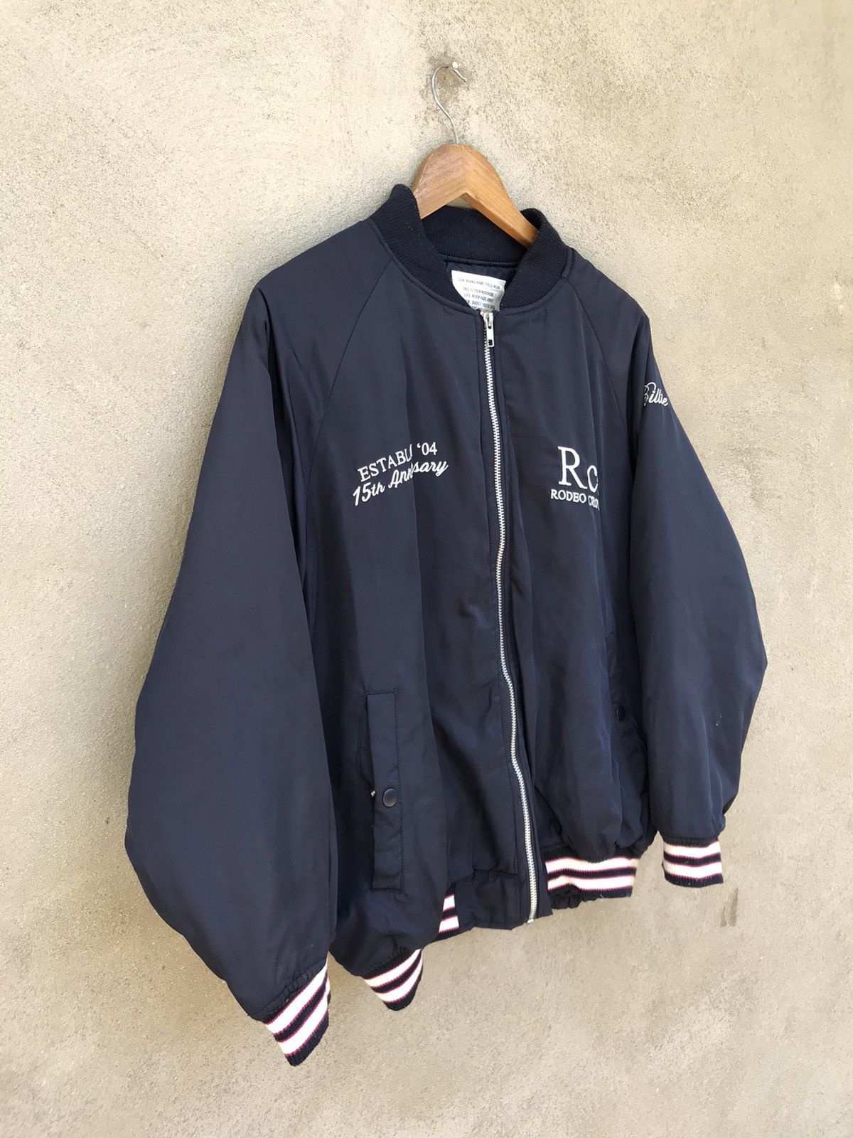 Designer × Vintage × Welcome Skateboards VINTAGE Y2K RODEO CROWNS SKATE SPELLOUT BOMBERS JACKET Size US L / EU 52-54 / 3 - 7 Thumbnail