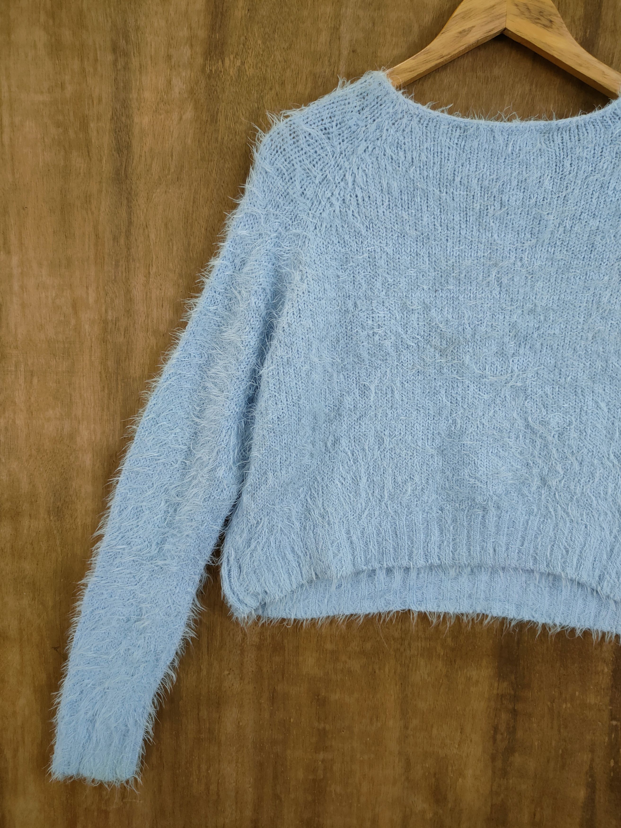 Homespun Knitwear D Forever21 shag shaggy fur mohair knitwear #46-1030 Size M / US 6-8 / IT 42-44 - 9 Thumbnail