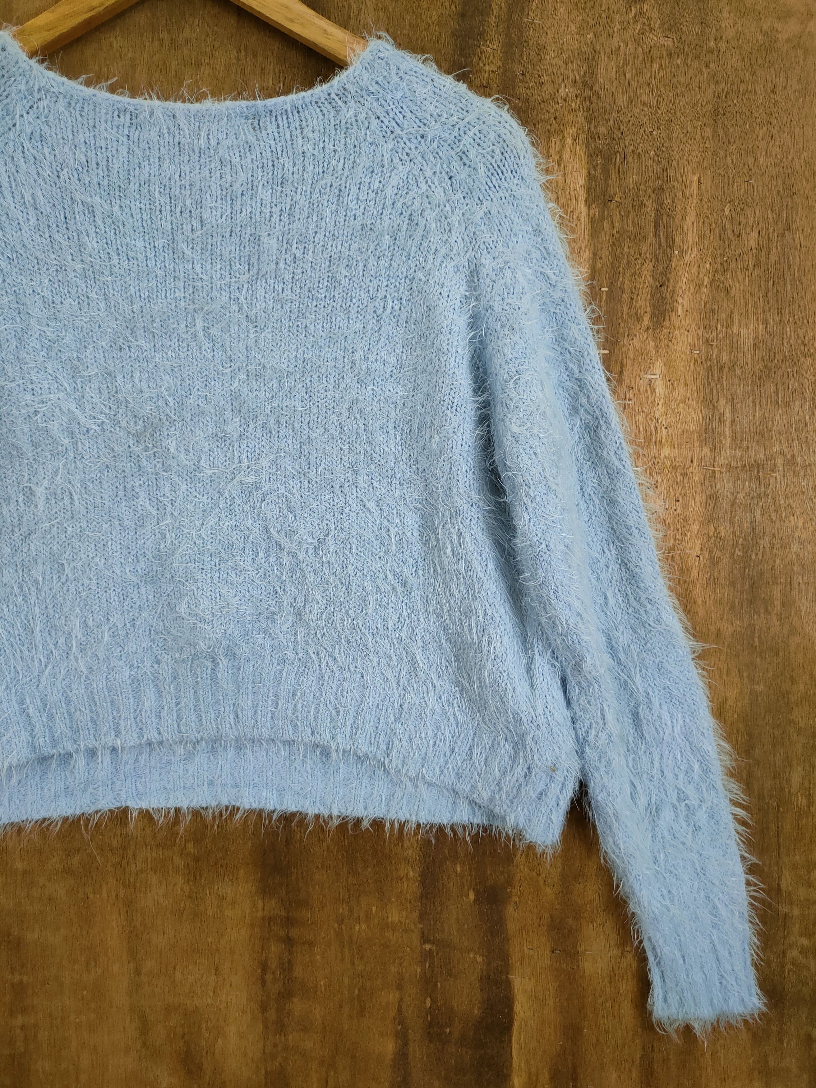 Homespun Knitwear D Forever21 shag shaggy fur mohair knitwear #46-1030 Size M / US 6-8 / IT 42-44 - 10 Thumbnail