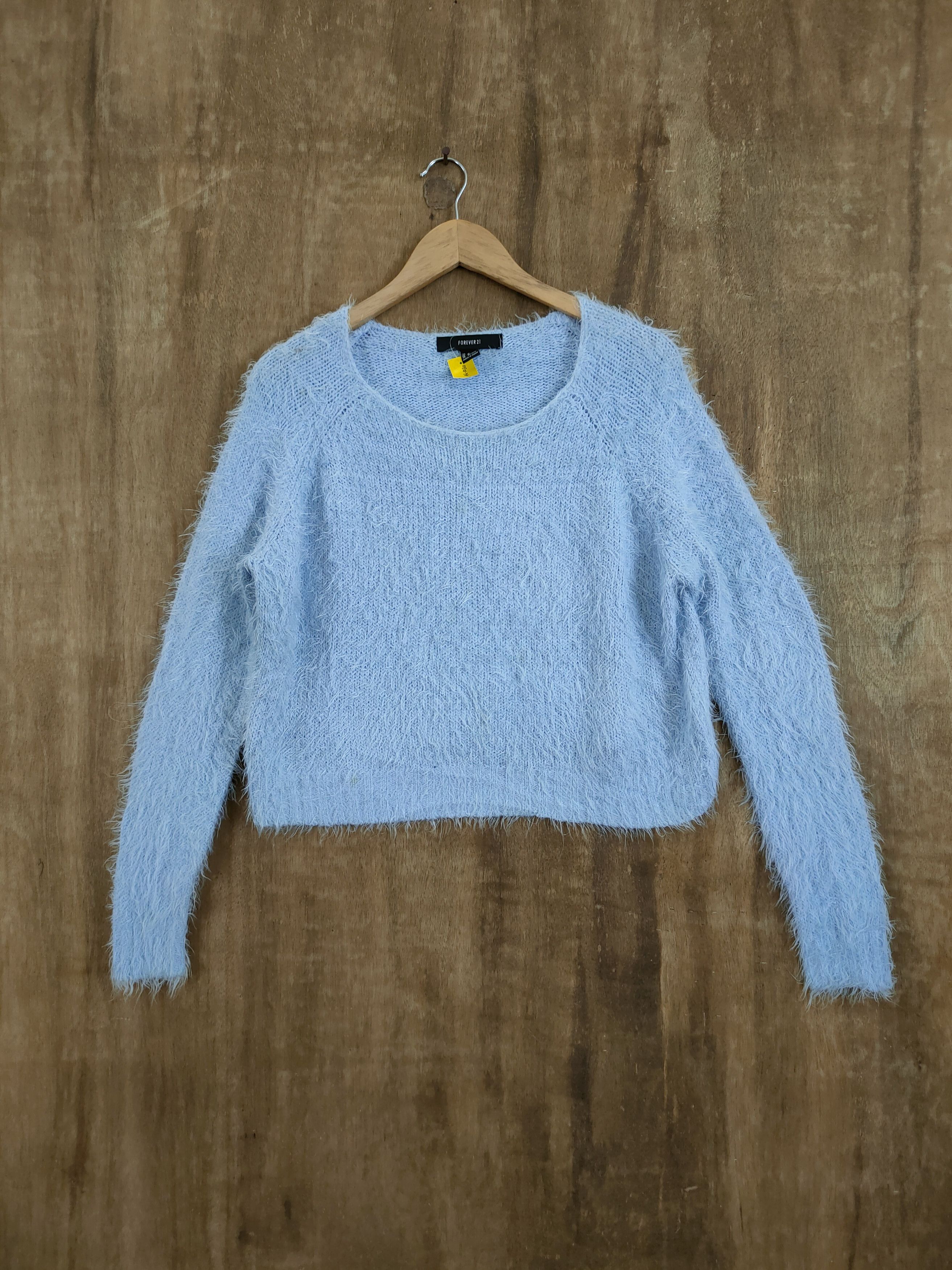 Homespun Knitwear D Forever21 shag shaggy fur mohair knitwear #46-1030 Size M / US 6-8 / IT 42-44 - 1 Thumbnail