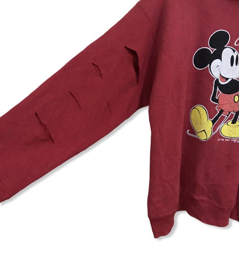 Cartoon Network × Mickey Mouse × Vintage Vintage 90s MICKEYCALIFORNIA distressed customade sweatshirt Size US L / EU 52-54 / 3 - 5 Thumbnail