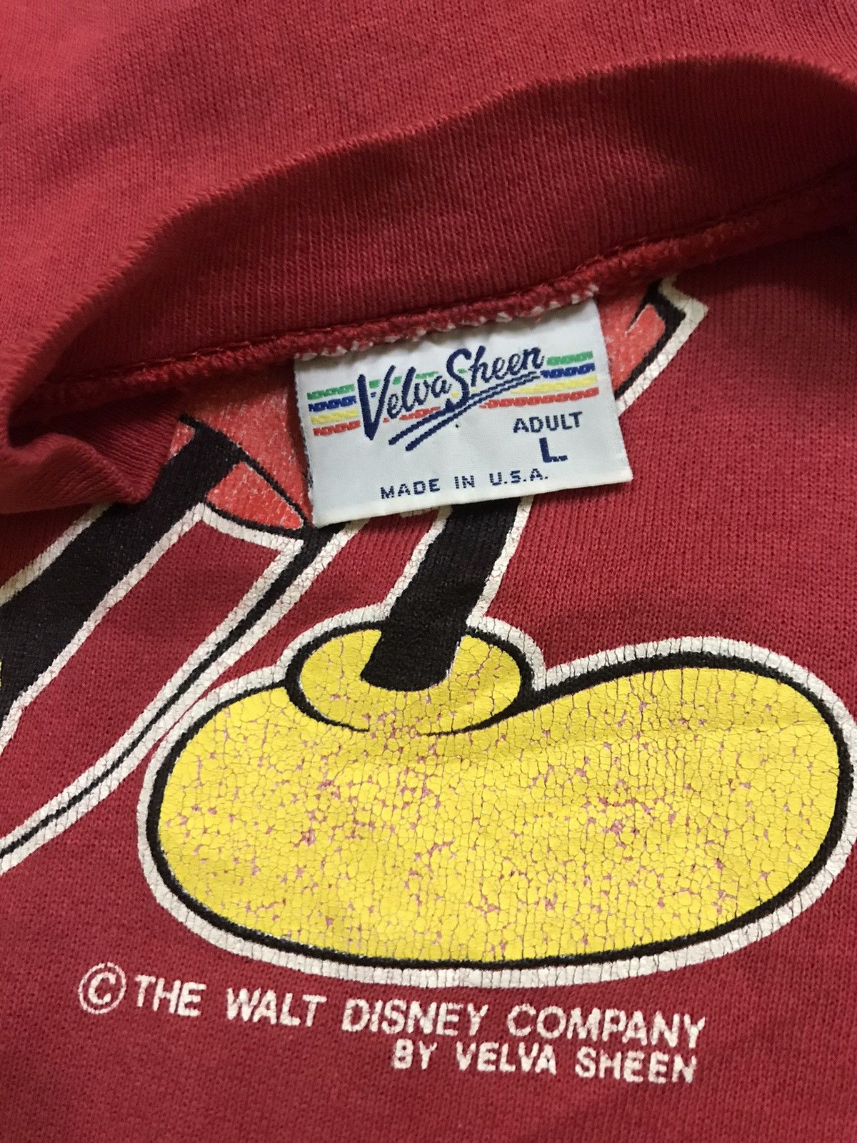 Cartoon Network × Mickey Mouse × Vintage Vintage 90s MICKEYCALIFORNIA distressed customade sweatshirt Size US L / EU 52-54 / 3 - 10 Thumbnail